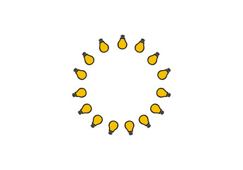 lamp logo company icon business abstract background illustration