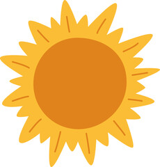 Sun flat icon Solar system Astrology