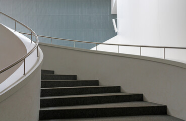 Treppe in einer Eingangshalle, Stettin, Polen