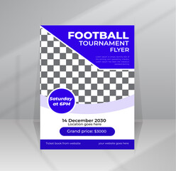 Sports Event League Competition Promotion for Advertising Football or Soccer Tournament Banner, Posters, Flyer, Vector, Illustration Design