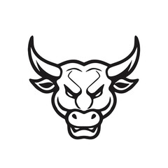 Bull Head Vector