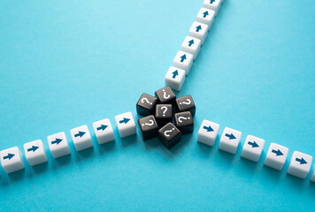 Unknown problems and ways out of them. Take the risk. Valuation decision making on actions. Two...