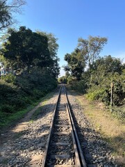 Obraz premium railway in the countryside