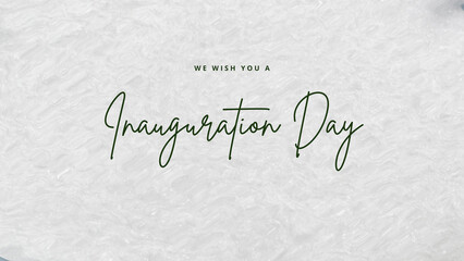 Inauguration Day wish image with waivy background
