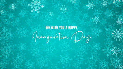 Inauguration Day wish image with snowflake