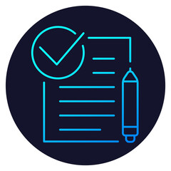 contract icon, linear