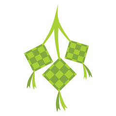 Ketupat Food Illustration