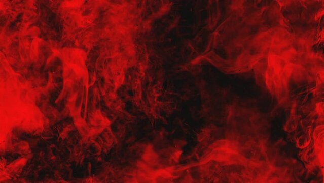 Animation of red smoke on black background