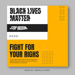 Obraz premium Black history month social media template