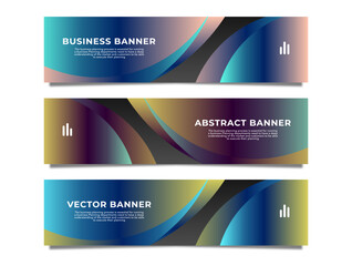 Fototapeta premium Abstract Web banner design background or header template stock vector