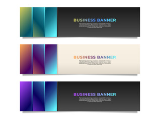 Abstract Web banner design background or header template stock vector