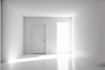 White minimalist room 