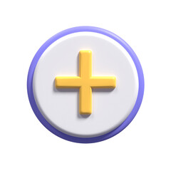 Obraz premium Illustration of a plus with aesthetic colors suitable for web, apk or additional ornaments for your project