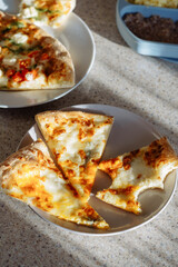 pizza on a plate