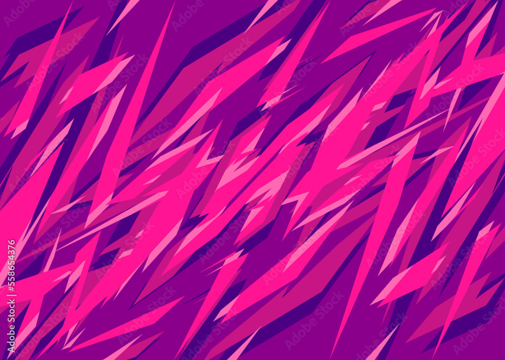 Poster abstract background with irregular and overlapping sharp lines pattern
