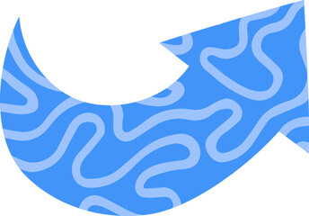 Cartoon colorful arrow flat icon Line points in particular direction