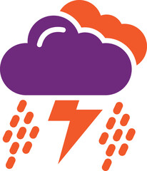 Storm Vector Icon Design Illustration