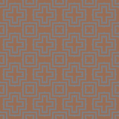seamless geometric pattern with dark orange ornament