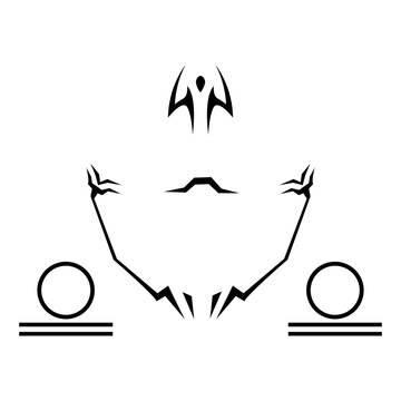 Sukuna tattoo illustration vector design