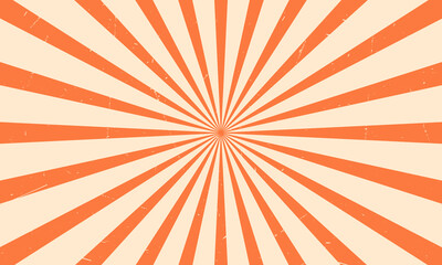 Orange vintage background with lines