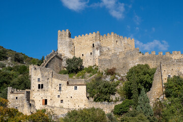 Fototapeta na wymiar View of the medieval village of Saint Montan in Ardèche, France