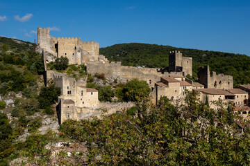 Fototapeta na wymiar View of the medieval village of Saint Montan in Ardèche, France