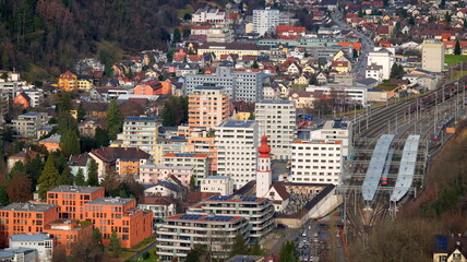 View of Feldkirch from Stadtschrofen viewpoint