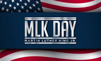 United States of America MLK Day Background Design. - obrazy, fototapety, plakaty