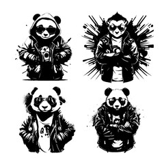 panda hipster