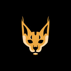 Wild lynx logo design vector illustration  © nurazizahku94