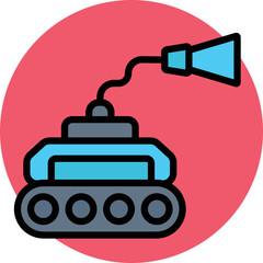 Home Cleaner Robot Vector Icon
