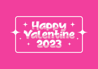 Pink color design of a valentines banner