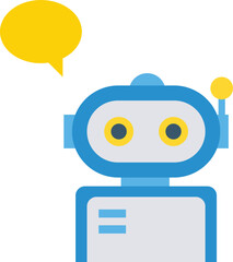Robot Support Vector Icon
