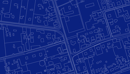 Abstract map. Urban city top view. Vector blueprint.