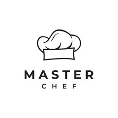 Professional chef or kitchen chef hat logo template design. Logo for business, home cook and restaurant chef.