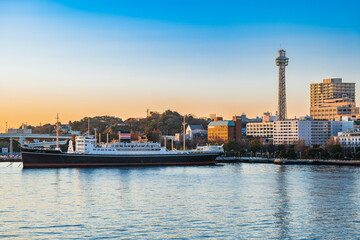 横浜ベイエリア　朝景