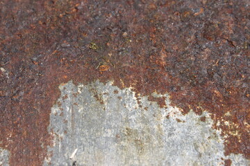 rusted and corroded metal surface