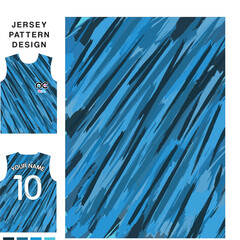 Abstrac lines concept vector jersey pattern template for printing or sublimation sports uniforms football volleyball basketball e-sports cycling and fishing Free Vector.	