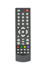 The black TV remote control