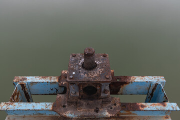 Old sluice gate for irrigation control.