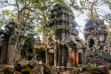 Beautiful Angkor Wat and Angkor Thom (Tomb Raider temple) in Siem Reap Cambodia. Travel to the best...