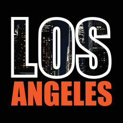 Los Angeles design for print ready t shirts