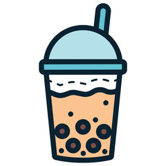 bubble tea drink icon