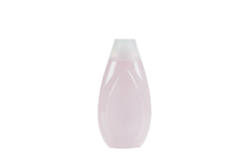 pink plastic lotion bottle.