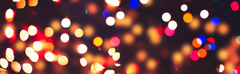 Christmas lights.Season greeting background.New year Luxury backdrop image.