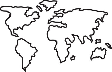 Fototapeta premium world map