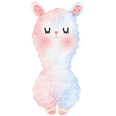 Cute Alpaca Llama illustration