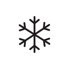 snowflake icon vector illustration sign