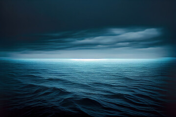 Fototapeta na wymiar Blue and quiet sea