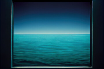 Blue and quiet sea